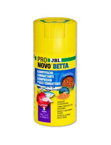 JBL - Pronovo Betta - Grano S Click - 100 ml - Peletirana hrana za borce od 3 do 10 cm