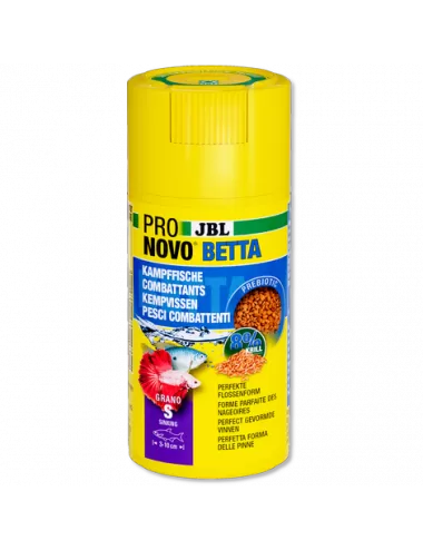 JBL - Pronovo Betta - Grano S Click - 100 ml - Pelletvoer voor vechters van 3 tot 10 cm