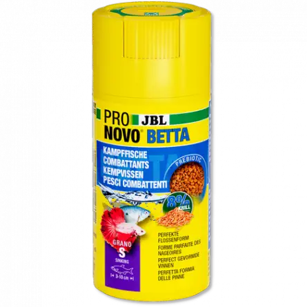 JBL - Pronovo Betta - Grano S Click - 100 ml - Pelletvoer voor vechters van 3 tot 10 cm