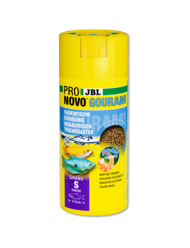 JBL - Pronovo Gourami - Grano S click - 250 ml - Gránulos para gouramis de 3 a 10 cm