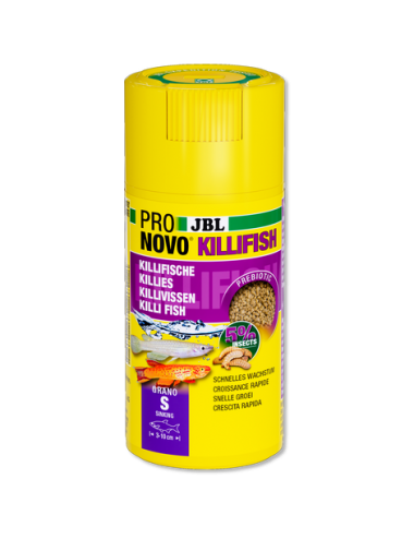 JBL - Pronovo Killifish - Grano S click - 100 ml - Granulés pour killies de 3 à 10 cm.