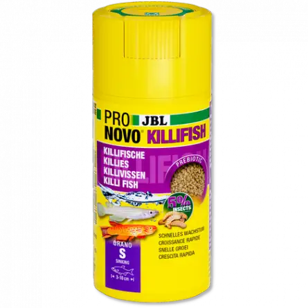 JBL - Pronovo Killifish - Grano S click - 100 ml - Pellets para killies de 3 a 10 cm. JBL - Pronovo Killifish - Grano S click - 100 ml - Pellets para killies de 3 a 10 cm.