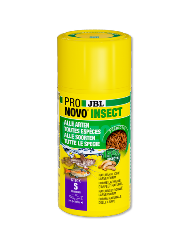 JBL - Pronovo insect - Stick S - 250 ml - Sticks para peces ornamentales de 3 a 10 cm