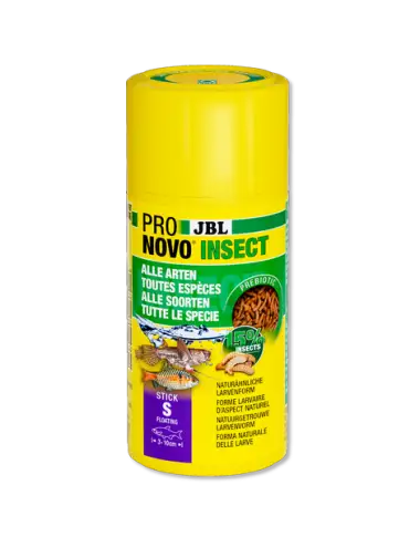 JBL - Pronovo insect - Stick S - 250 ml - Batônnets pour poissons d'ornements de 3 à 10 cm