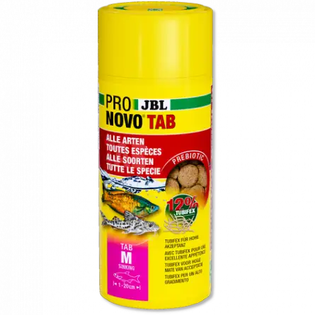 JBL - Pronovo Tab - M - 100 ml - Voertabletten voor vissen van 1 tot 20 cm JBL - Pronovo Tab - M - 100 ml - Voertabletten voor vissen van 1 tot 20 cm