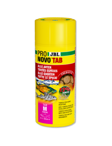 JBL - Pronovo Tab - M - 250 ml - Futtertabletten für Fische von 1 bis 20 cm