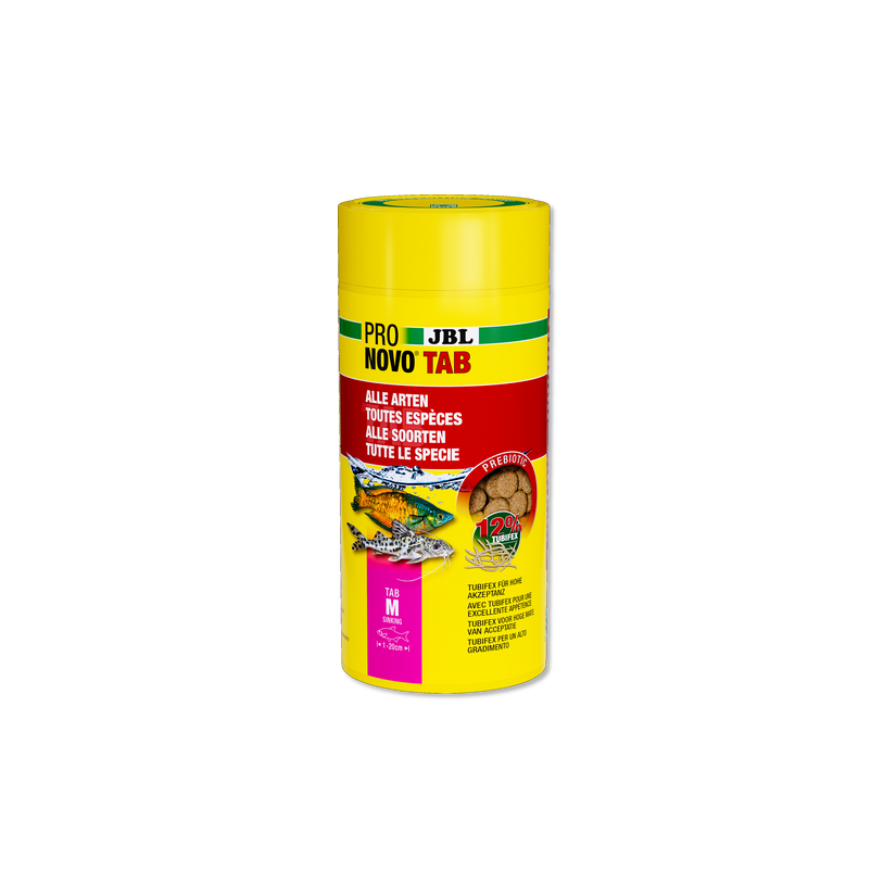 JBL - Pronovo Tab - M - 1000 ml - Pastiglie alimentari per pesci da 1 a 20 cm