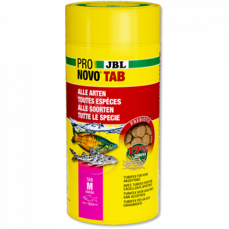 JBL - Pronovo Tab - M - 1000 ml - Food tablets for fish from 1 to 20 cm JBL - Pronovo Tab - M - 1000 ml - Food tablets for fish from 1 to 20 cm