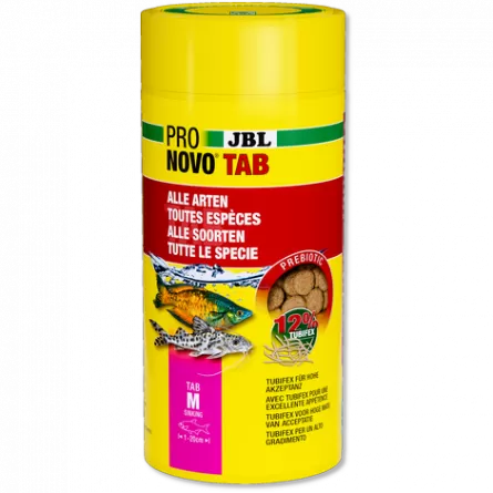 JBL - Pronovo Tab - M - 1000 ml - Pastiglie alimentari per pesci da 1 a 20 cm