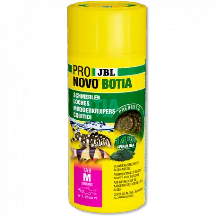 JBL - Pronovo Botia - Tab M - 100 ml - Food tablet for loaches from 1 to 20 cm JBL - Pronovo Botia - Tab M - 100 ml - Food tablet for loaches from 1 to 20 cm