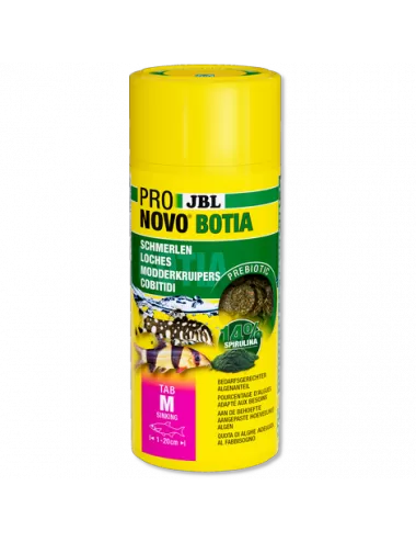 JBL - Pronovo Botia - Tab M - 250 ml - Tablette alimentaire pour loches de 1 à 20 cm