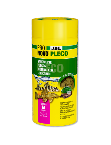 JBL - Pronovo Pleco wafer - M - 1000 ml - Tablettes pour locaridés herbivores de 1 à 20 cm
