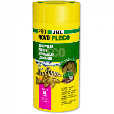 JBL - Pronovo Pleco wafer - M - 1000 ml - Tablets for herbivorous locarids from 1 to 20 cm JBL - Pronovo Pleco wafer - M - 1000 ml - Tablets for herbivorous locarids from 1 to 20 cm