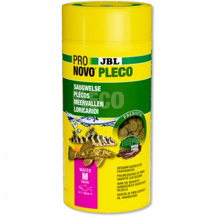 JBL - Pronovo Pleco wafer - M - 1000 ml - Tablettes pour locaridés herbivores de 1 à 20 cm