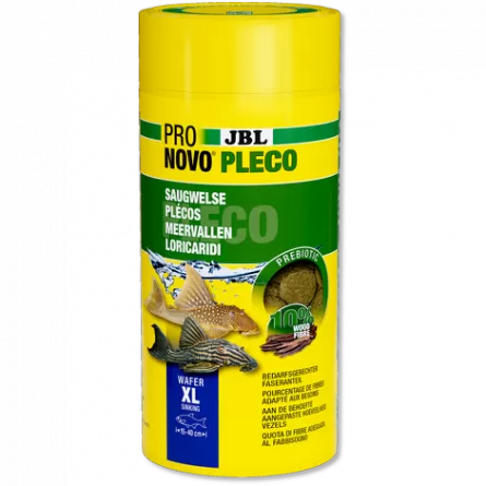 JBL - Pronovo Pleco wafer - XL - 250 ml - Tablettes pour locaridés herbivores de 15 à 40 cm