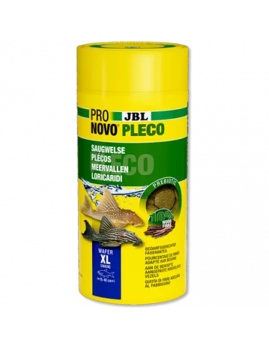 JBL - Pronovo Pleco wafer - XL - 1000 ml - Tablettes pour locaridés herbivores de 15 à 40 cm