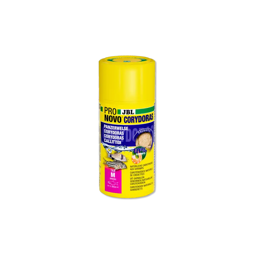 JBL - Pronovo Corydoras - Tab M - 100 ml - Tablettes alimentaires pour callichthyidés de 1 à 20 cm