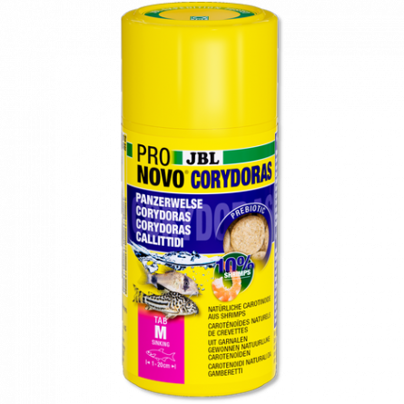 JBL - Pronovo Corydoras - Tab M - 100 ml - Food tablets for callichthyids from 1 to 20 cm JBL - Pronovo Corydoras - Tab M - 100 ml - Food tablets for callichthyids from 1 to 20 cm
