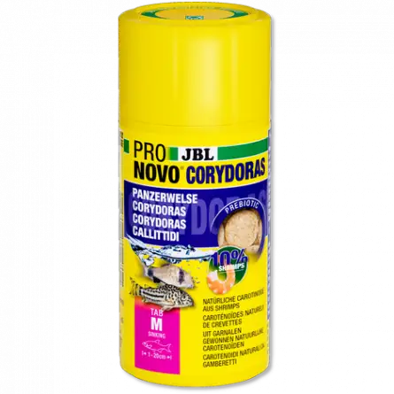 JBL - Pronovo Corydoras - Tab M - 100 ml - Pastilhas alimentares para calictídeos de 1 a 20 cm JBL - Pronovo Corydoras - Tab M - 100 ml - Pastilhas alimentares para calictídeos de 1 a 20 cm