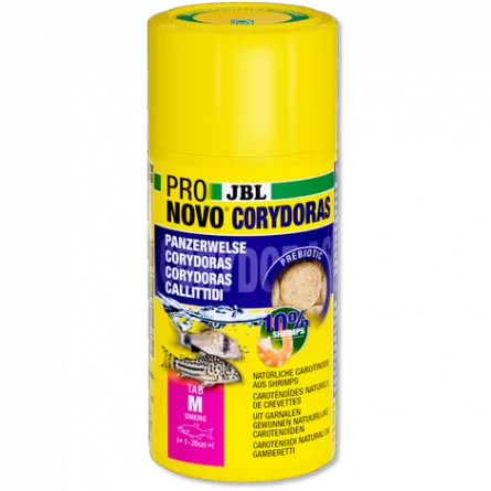 JBL - Pronovo Corydoras - Tab M - 100 ml - Tablettes alimentaires pour callichthyidés de 1 à 20 cm