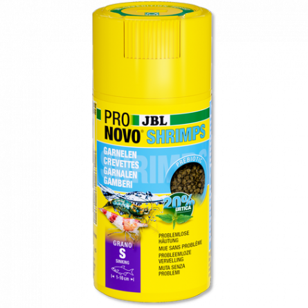 JBL - Gambas Pronovo - Grano S click - 100 ml - Granulado para gambas de 1 a 20 cm JBL - Gambas Pronovo - Grano S click - 100 ml - Granulado para gambas de 1 a 20 cm