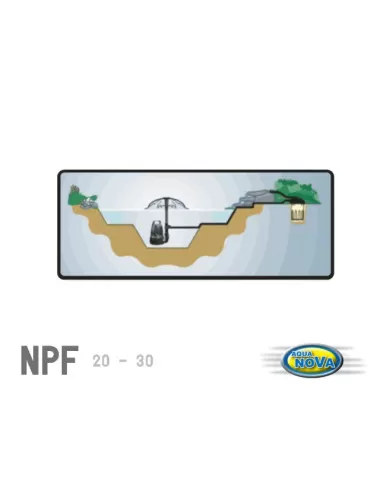 AQUA NOVA - NPF-40 - Até 20.000 litros - Filtro UV para lago