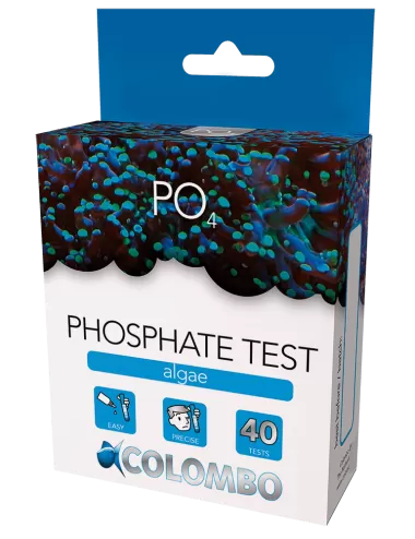 COLOMBO - PO4 - Phosphate test - Algae - 40 tests- Taux de phosphate