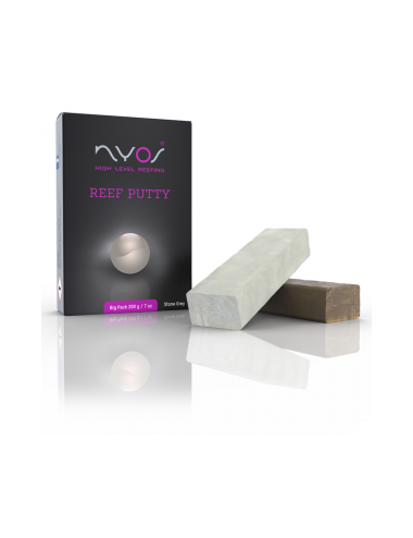 NYOS - Reef Putty - 200 g - Cinza pedra - Cola bicomponente - Para corais
