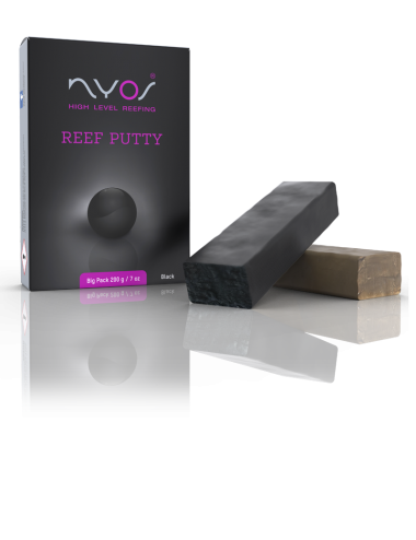 NYOS - Reef Putty - 200 g - Black - Colle à deux composants - Pour les coraux