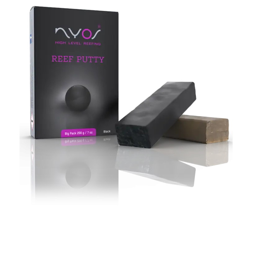 NYOS - Reef Putty - 200 g - Black - Colle à deux composants - Pour les coraux