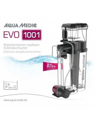 Aqua Medic - Evo 1001 - Bis zu 500 Liter - Verstellbarer Außenskimmer