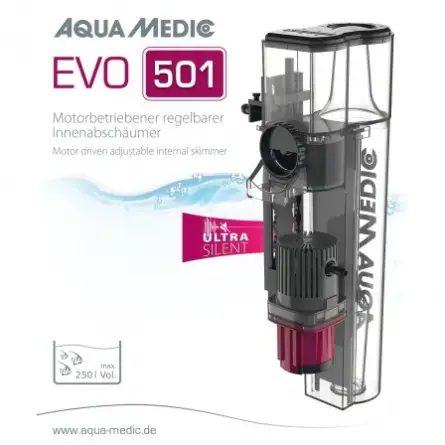 Aqua Medic - Evo 501 - Até 250 litros - Skimmer externo ajustável Aqua Medic - Evo 501 - Até 250 litros - Skimmer externo ajustável