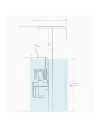 Aqua Medic - Evo 501 - Tot 250 liter - Verstelbare externe skimmer