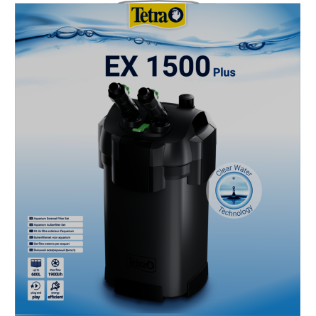 TETRA - Ex 1500 plus - Do 600 litrov - Celoten komplet zunanjih filtrov