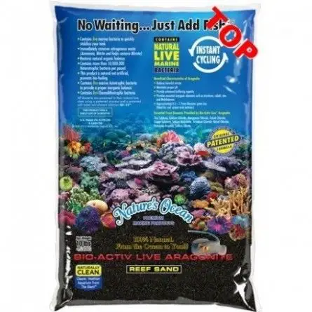 AMA GmbH Areia viva de praia preta 9,07kg AMA GmbH Areia viva de praia preta 9,07kg