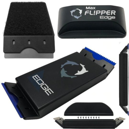 FLIPPER - Edge Max - 24 mm - Nettoyeur magnétique d'aquarium 2 en 1