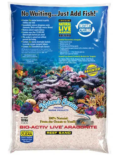 NATURE'S OCEAN - Samoa Pink Aragonite Live - Arena viva para acuario - 9,07 kg