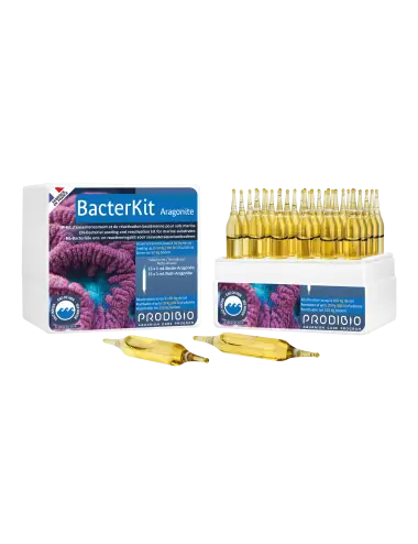 PRODIBIO - Bacterkit Aragonite - 30 ampoules - Kit d'ensemencement bactérien pour substrat marin