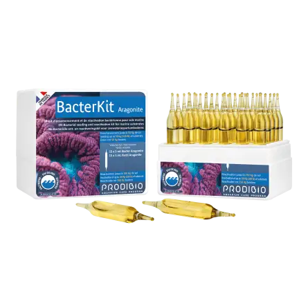 PRODIBIO - Bacterkit Aragoniet - 30 ampullen - Bacteriënzaaikit voor marien substraat PRODIBIO - Bacterkit Aragoniet - 30 ampullen - Bacteriënzaaikit voor marien substraat