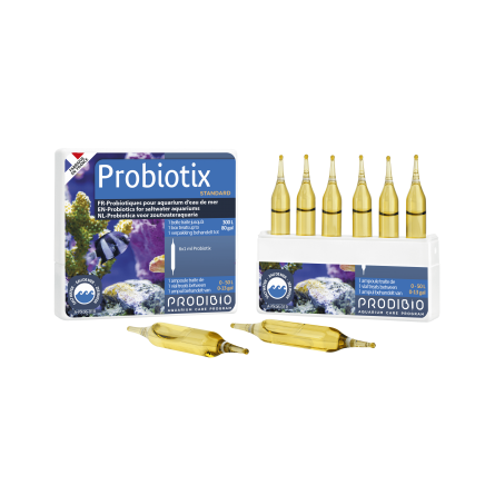 PRODIBIO - Probiotix - 6 ampoules - Probiotiques pour aquariums d'eau de mer