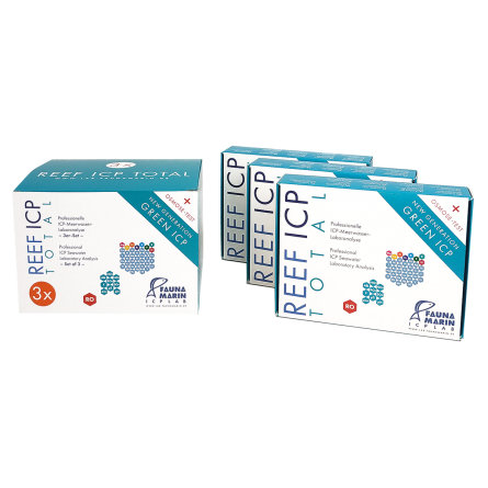 FAUNA MARIN - Reef ICP Test Total - Set 3 tests - Test de laboratoire complet