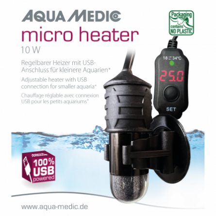 AQUA MEDIC - Micro heater - 10 W - Heater for small aquariums