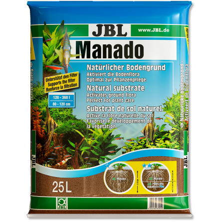 JBL - Manado 25l - Substrat de sol naturel pour aquariums d'eau douce