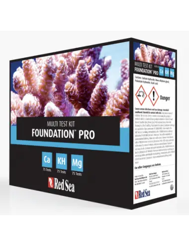 RED SEA - Kit multiteste Reef Foundation Pro (Ca,KH,Mg)