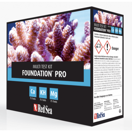 RED SEA - Reef Foundation Pro MultiTest-Kit (Ca, KH, Mg)