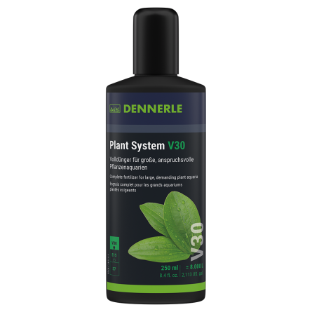 DENNERLE - Plant System V30 - 250 ml - Complete fertilizer for large aquariums