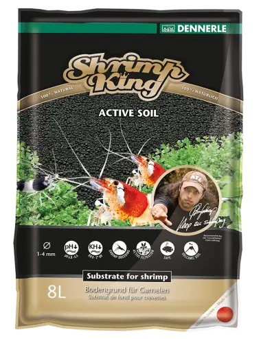 DENNERLE - Shrimp King Active Soil - 8l