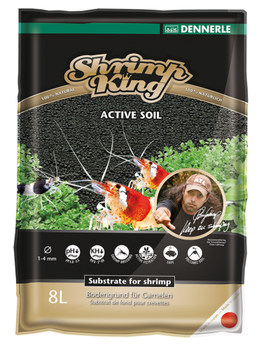 DENNERLE - Shrimp King Suelo Activo - 8l