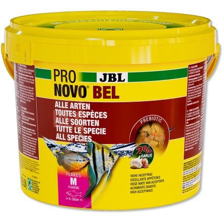 JBL - Pronovo bel - Flackes M - 5.5l - Alimento en escamas para peces de 8 a 20 cm JBL - Pronovo bel - Flackes M - 5.5l - Alimento en escamas para peces de 8 a 20 cm