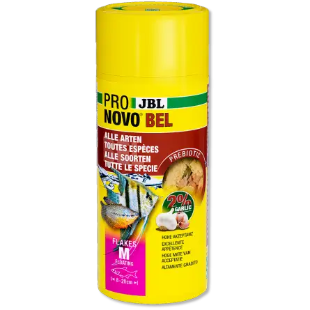 JBL - Pronovo bel Flackes M - 250ml - Aliment en flocons pour poissons de 8 à 20 cm JBL - Pronovo bel Flackes M - 250ml - Aliment en flocons pour poissons de 8 à 20 cm